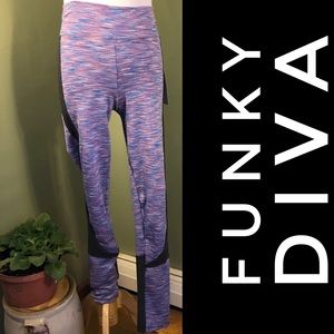 NWT L Funky Diva leggings